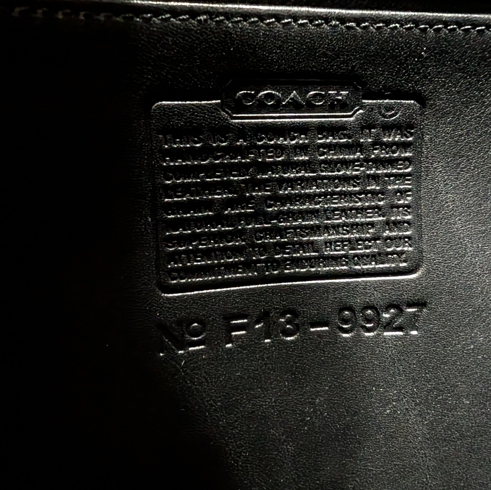 Vintage 90's Coach Black Willis Turn Lock Single Flap Leather Satchel Bag 9927 - Picture 11 of 15